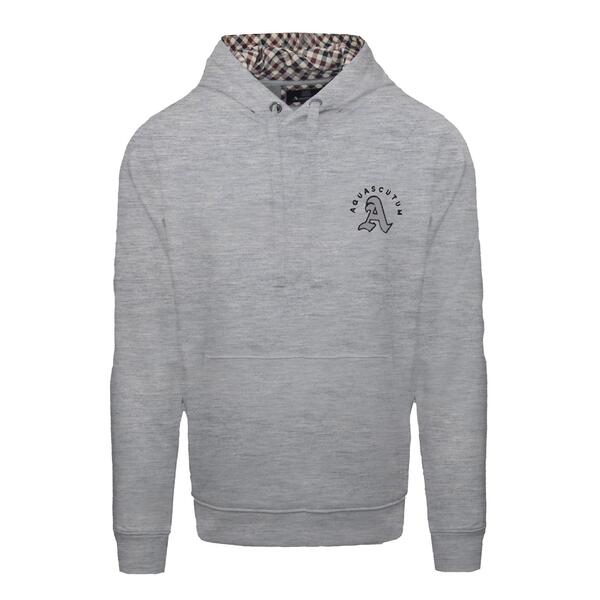 アクアスキュータム メンズ アウター パーカー・スウェット Aquascutumen's Hooded Sweat Pull Over Hoodie Grey グレー