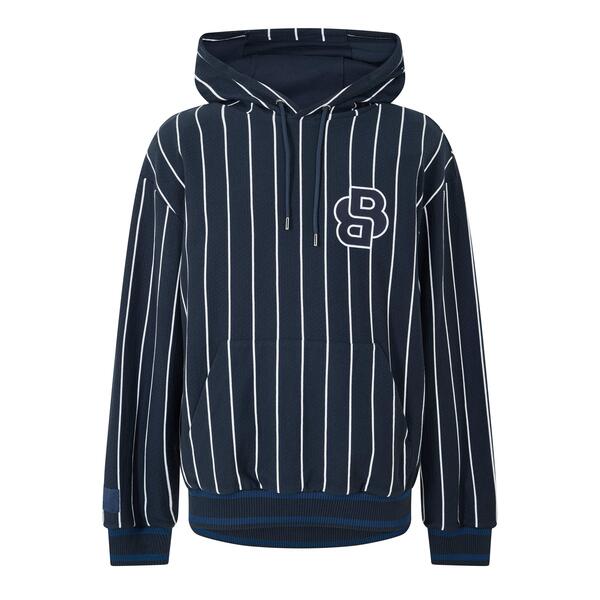 ボス メンズ アウター パーカー・スウェット Boss Men'sullivan Over thead Hoodie Dark Blue ブルー|ReVida 店