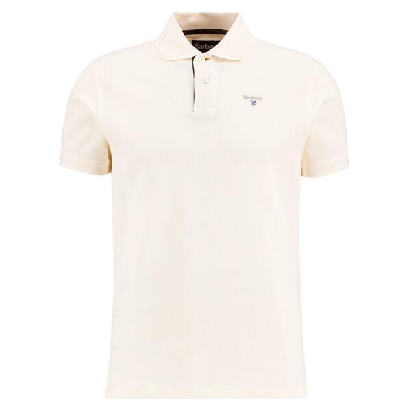 バブアー メンズ トップス ポロシャツ Barbour Mens Tartan Pique Polo Shirt White/Classic ホワイト|ReVida 店