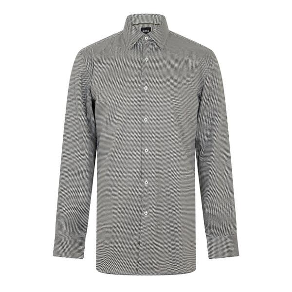 ボス メンズ トップス シャツ オックスフォード Boss Men's Hankent Oxford Shirt Comfortable Regular-Fit Dark Green グリーン