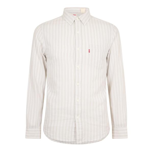リーバイス メンズ トップス シャツ Levis Men's Classic Pocket Long Sleeve Plain Shirt Vapor Grey グレー