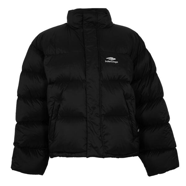 バレンシアガ メンズ アウター 上衣・上衣 Balenciaga Men\u0027s Bal Ski Short Puffer Jacket Black 黒いこと