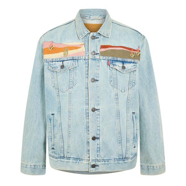 リーバイス メンズ アウター ジャケット・ブルゾン デニム Levis Men's Trucker Denim Jacket Sethe Scene デニム