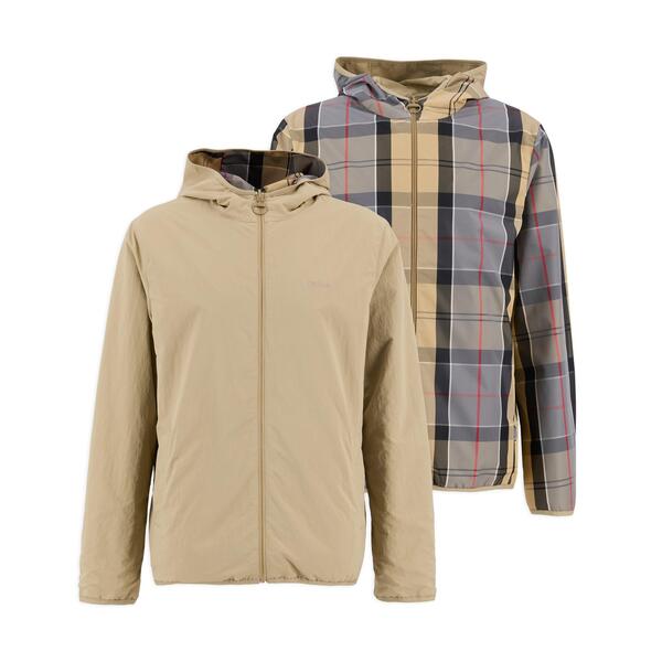 バブアー メンズ アウター 上衣・上衣 Barbour Mens Reversible Kemble Jacket Washed Stone 石ころ