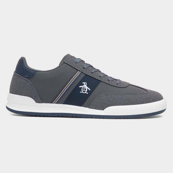 オリジナルペンギン メンズ シューズ スニーカー Original Penguin Men's Gaz Courtrainers Charcoal チャコール