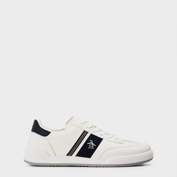 オリジナルペンギン メンズ シューズ スニーカー Original Penguin Men's Gaz Courtrainers White ホワイト