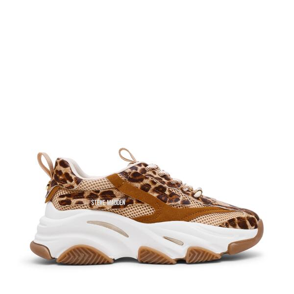 スティーブ マデン レディース シューズ スニーカー Steve Madden Women\u0027s Possession Chunky Trainers Leopard 毛の荒物