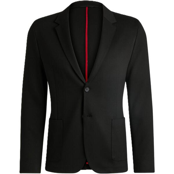 フューゴ メンズ アウター ジャケット・ブルゾン Hugo Men's Formal Jacket Black ブラック