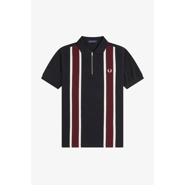フレッドペリー メンズ トップス ポロシャツ Fred Perry Fred Tramline Polo Sn62 Black/Ox 102 ブラック