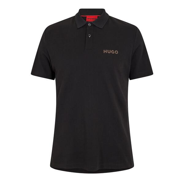 フューゴ メンズ トップス ポロシャツ Hugo Men's Dirlmere Short Sleeve Polo Shirt Black ブラック