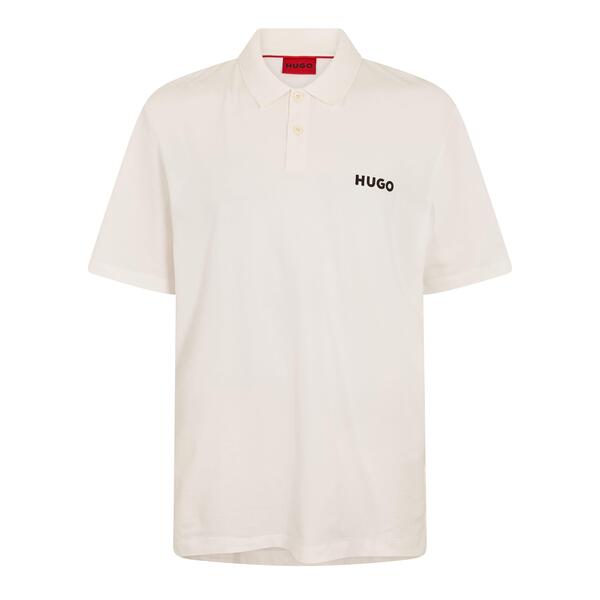 フューゴ メンズ トップス ポロシャツ Hugo Men's Dirlmere Short Sleeve Polo Shirt Natural