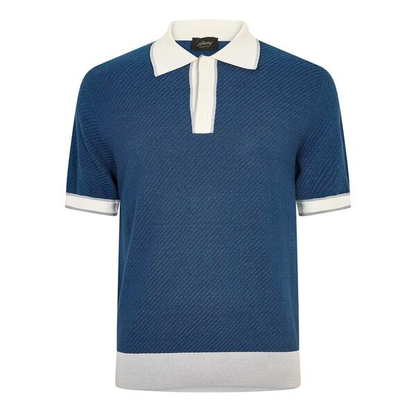 ブリオーニ メンズ トップス ポロシャツ Brioni Men'short Sleeve Polo Shirt Royal Blue ブルー 178,400円