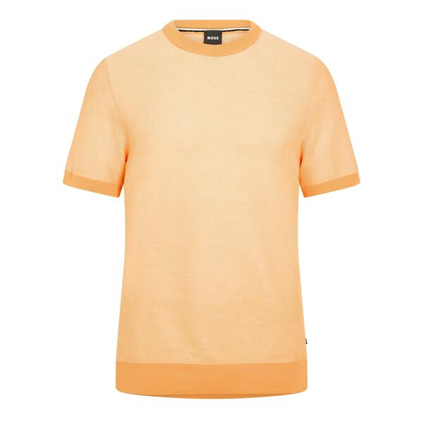 ボス メンズ トップス Tシャツ ニット Boss Men's Tantino Knitted T-Shirt Medium Orange オレンジ