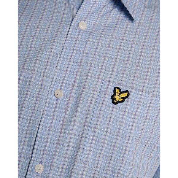 ライルアンドスコット メンズ トップス シャツ Lyle and Scott Lyle Check SShirt Sn63 Chalk Blue W444 チョーク