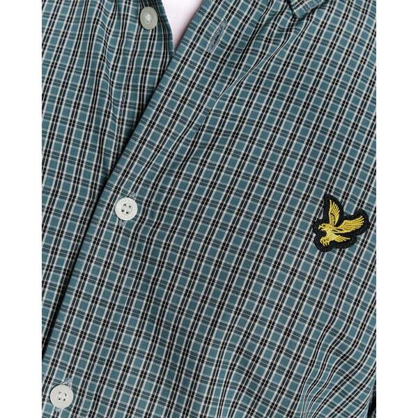 ライルアンドスコット メンズ トップス シャツ Lyle and Scott Lyle FnChk SShirt Sn63 Denm Jeans Y130