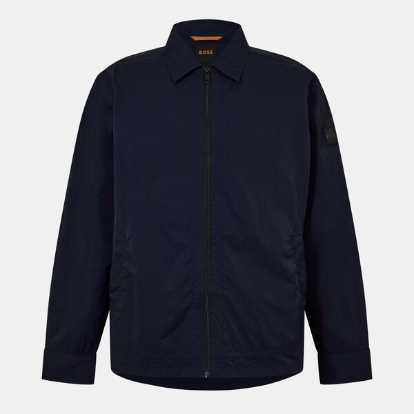 元締め メンズ トップス プルオーバー オックスフォード Boss Men\u0027s Leejay Long Sleeve Oxford Shirt Dark Blue 青色 メンズファッション-カジュアルシャツ