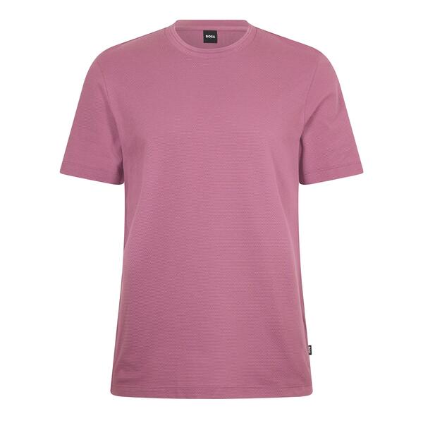 ボス メンズ トップス Tシャツ コットン Boss Men's Tiburt Bubble Structure Cotton Short Sleeve T-Shirt Bright Purple パープル｜ReVida 店