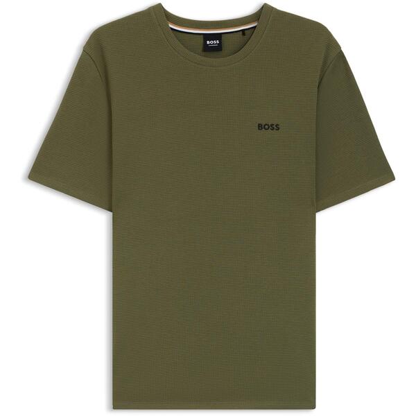 ボス メンズ トップス Tシャツ Boss Men's Waffle T-Shirt Structuredesign Khaki 350 カーキ