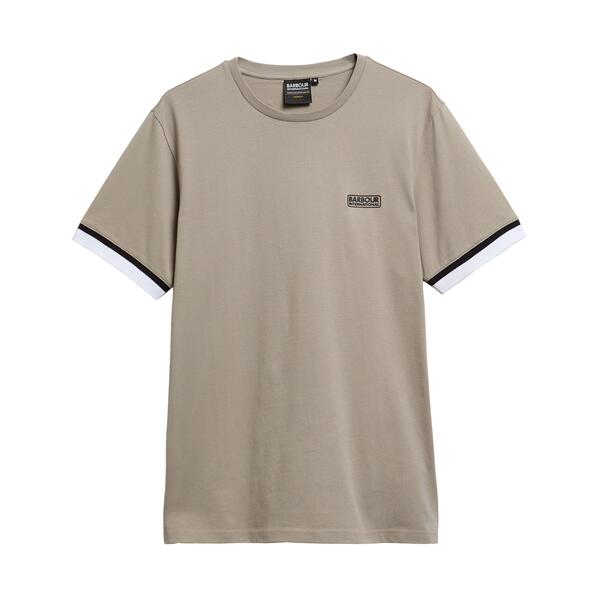 バブアー メンズ トップス Tシャツ Barbour International Mens Evan T-Shirt Concrete GY36