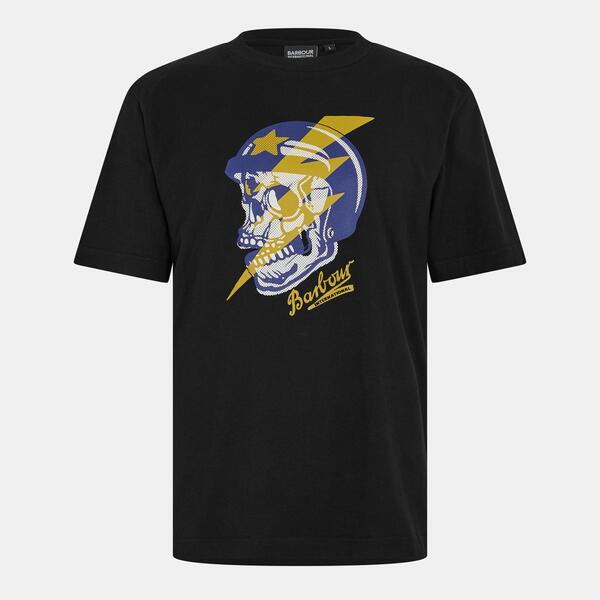 バブアー メンズ トップス Tシャツ Barbour Men's B.Intl Flash T-Shirt Black ブラック