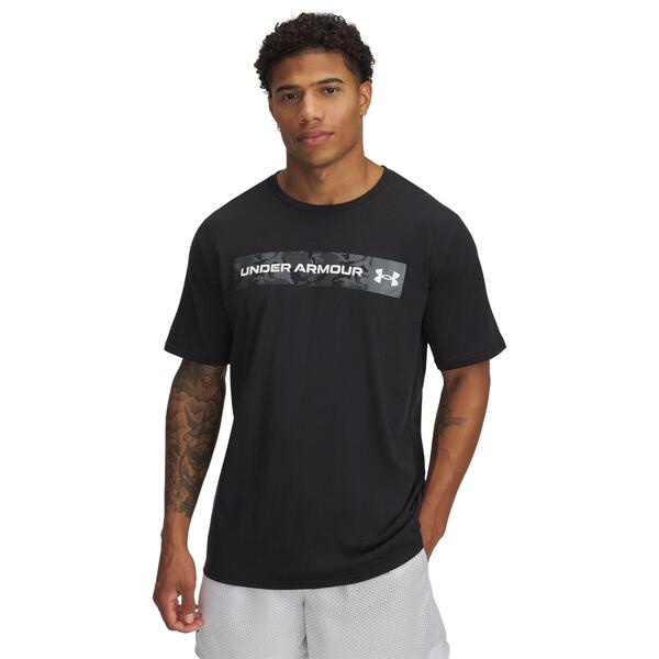 アンダーアーマー メンズ トップス Tシャツ Under Armour Men's Camo Short Sleeve T-Shirt Black/Green ブラック｜ReVida 店