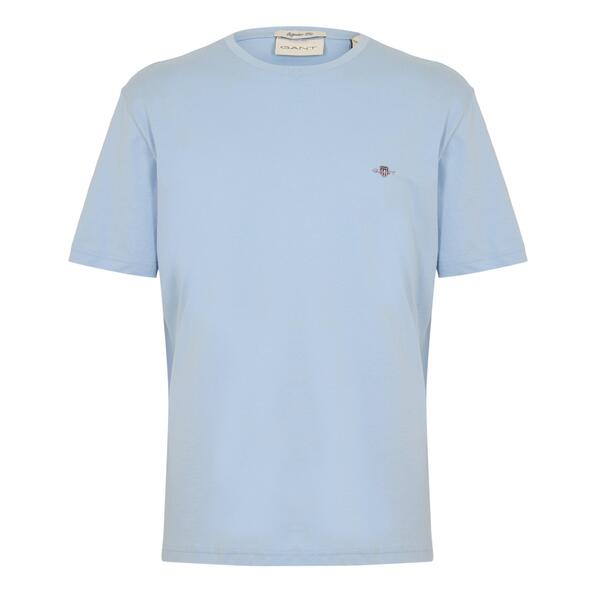 ガント メンズ トップス Tシャツ レギュラーフィット Gant Regular Fit Shield T-Shirt Fresh Blue 457 ブルー