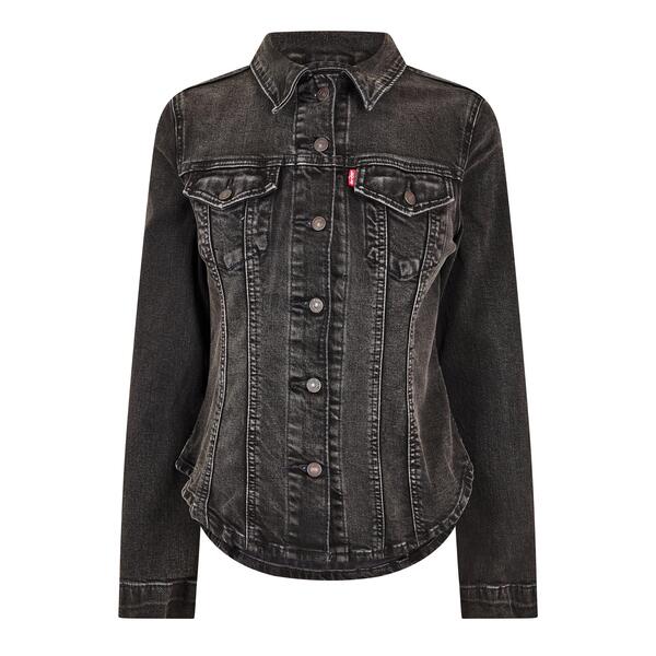 リーヴァイズジーンズ レディース アウター 上衣・上衣 か細い相応う ジーンズ Levis Women\u0027s Tailored Tracker Slim Fit Denim Jacket Born Leader ジーンズ