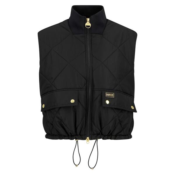 バブアー レディース アウター 限りない ジレ Barbour International Womens Nia Gilet Black 黒いこと