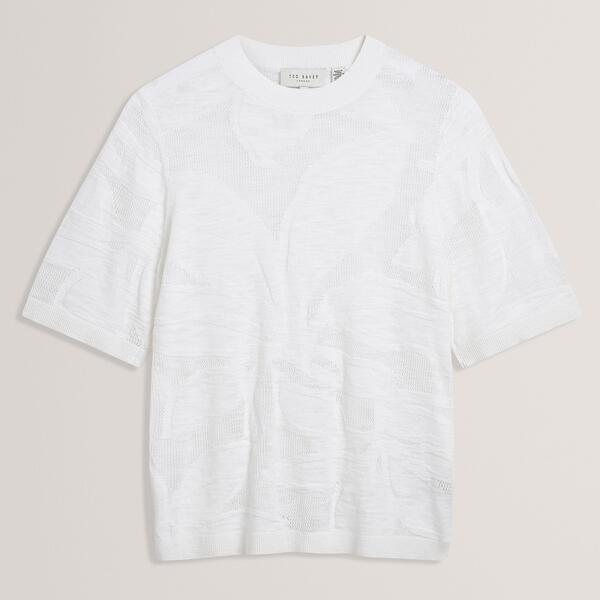 テッドベーカー レディース トップス Tシャツ ニット Ted Baker Ted Knitted Tee Ld62 Ivory アイボリー