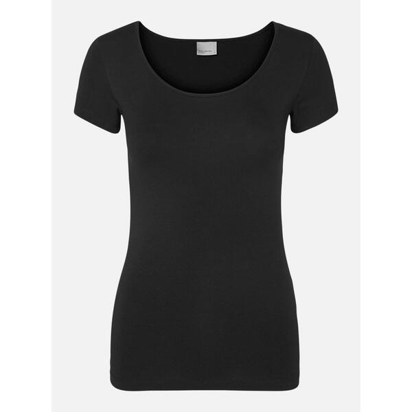 ヴェロモーダ レディース トップス Tシャツ Vero Moda VM Sft U-Neck Tee Ld62 Black ブラック