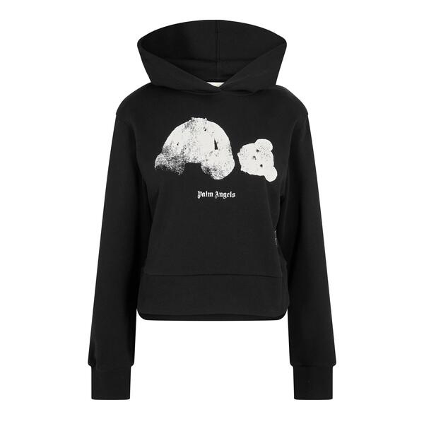 パーム・エンジェルス レディース アウター パーカー・スウェット Palm Angels Women\u0027s Kill Bear Pull Over Hoodie Blk/Wht