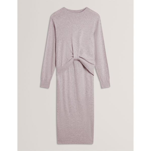 テッドベーカー レディース アウター ニット・セーター ミディ Ted Baker Women's Midi Knitted Jumper Dress Grey-Marl グレー