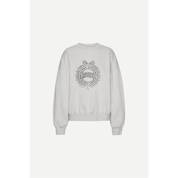 ローテート レディース アウター パーカー・スウェット クルーネック シャツ Rotate Women'sui Crewneck Sweatshirt White Melange ホワイト