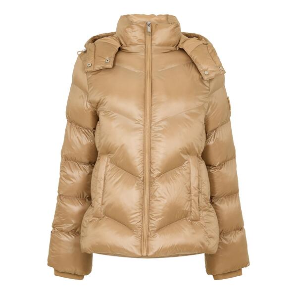 ボス レディース アウター ジャケット・ブルゾン Boss Women's Pepule4 Padded Puffer Jacket Medium Beige ベージュ