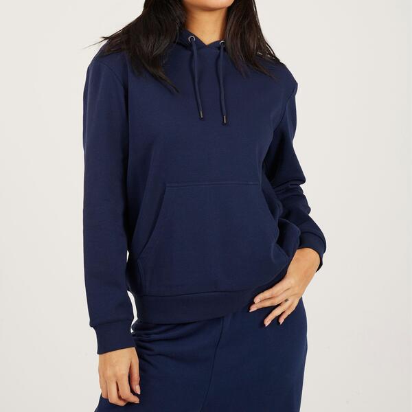 ブレーブソウル レディース アウター パーカー・スウェット シャツ Brave Soul BS Pullover Hooded Sweatshirt with Kangaroo Pocket Navy ネイビー
