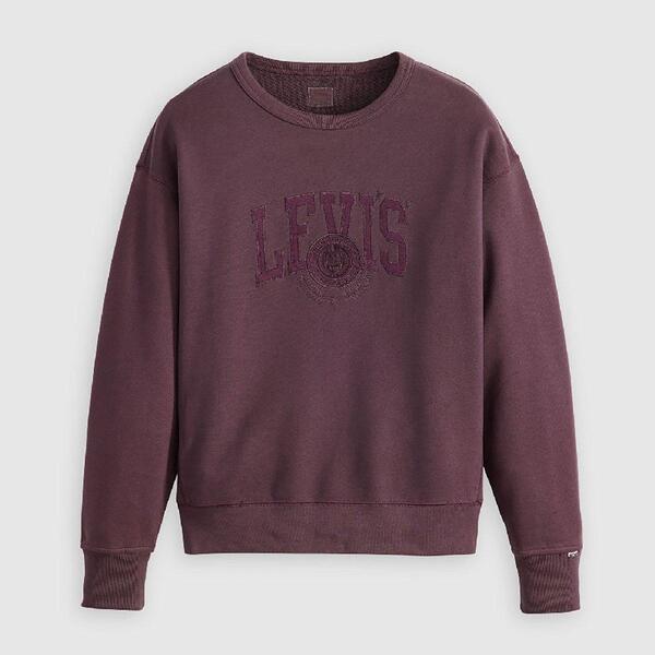 リーバイス レディース アウター パーカー・スウェット シャツ グラフィック Levis Women's Graphicrew Sweatshirt Plum Perfect プラム｜ReVida 店