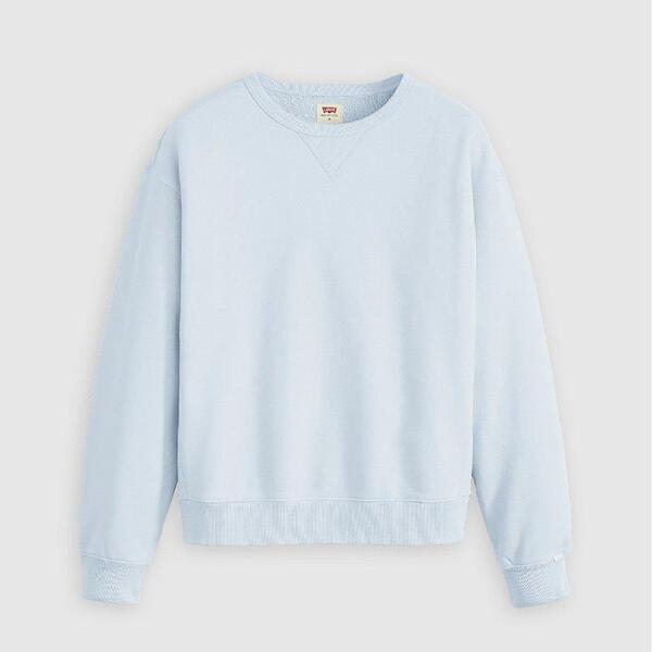 リーバイス レディース アウター パーカー・スウェット シャツ Levis Women's Heritage Crew Sweatshirt Niagara Mist｜ReVida 店