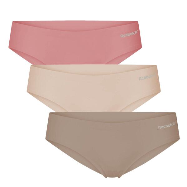 リーボック レディース アンダーお召しもの ズボン下 Reebok Womens 3 pack Briefsusie Grey/Pink/Pink 薄墨色 ショーツ-スタンダード-インナー・下着・ナイトウェア