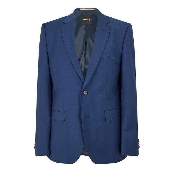元締め メンズ アウター 上衣・上衣 Boss Men\u0027s H-Jasper Luxury Suit Jacket Open Blue 青み