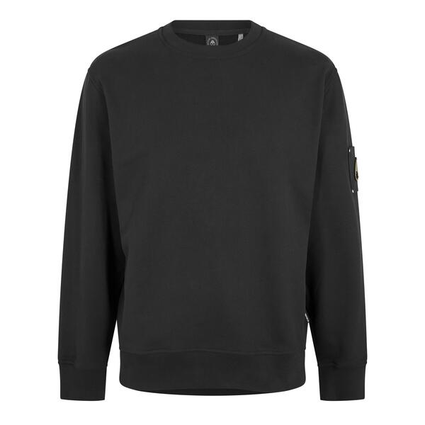 ムースナックル メンズ アウター パーカー・スウェット シャツ Moose Knuckles Men's Hartsfield Crew Sweatshirt Black ブラック