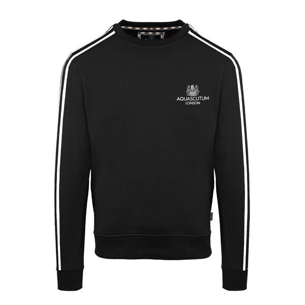 アクアスキュータム メンズ アウター パーカー・スウェット シャツ Aquascutumen's Roundnk Sweat Crew Sweatshirt Black ブラック