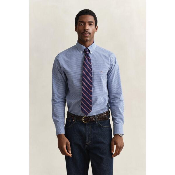 ガント メンズ トップス プルオーバー ギンガム読み合わせる ギンガム Gant Men\u0027s Gingham Long Sleeve Patterned Shirt Collge Blue 436 青色
