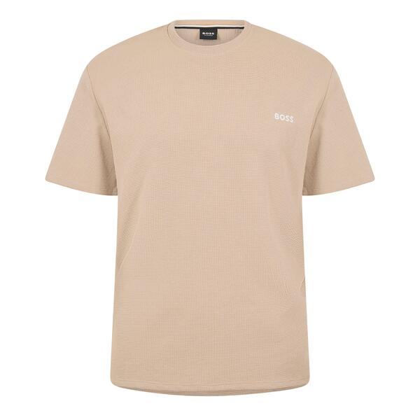 ボス メンズ トップス Tシャツ Boss Men's Waffle T-Shirt Structuredesign Beige 275 ベージュ|ReVida 店