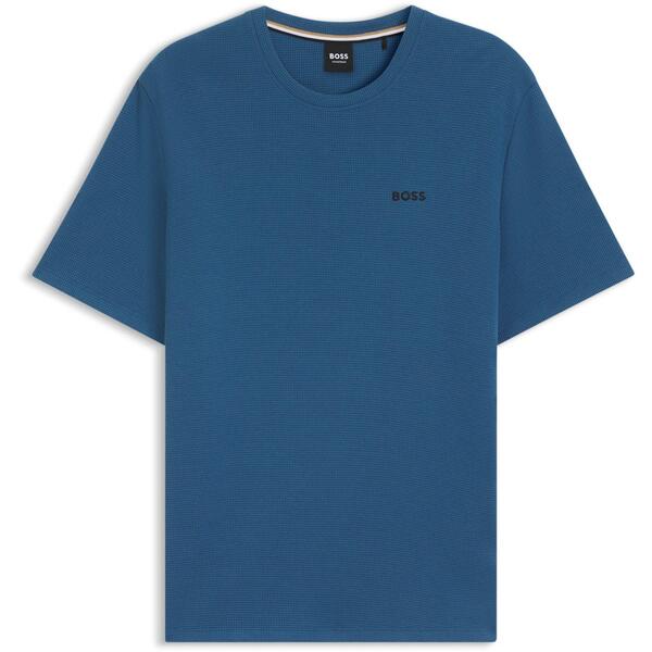 ボス メンズ トップス Tシャツ Boss Men's Waffle T-Shirt Structuredesign Blue 462 ブルー