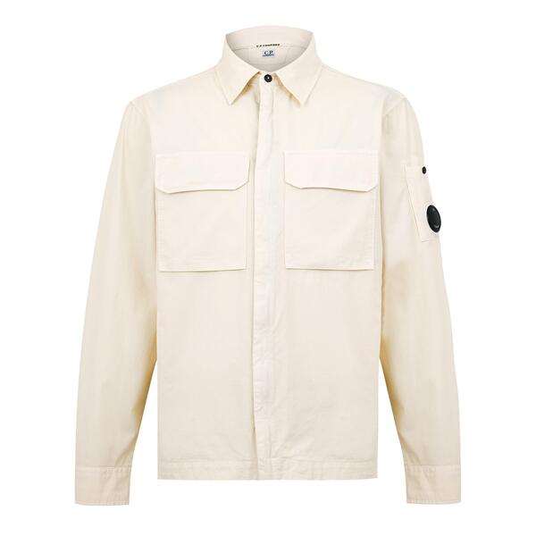シーピーカンパニー メンズ トップス シャツ CP Company Men's Gabard Overshirt Frozen Dew 114|ReVida 店