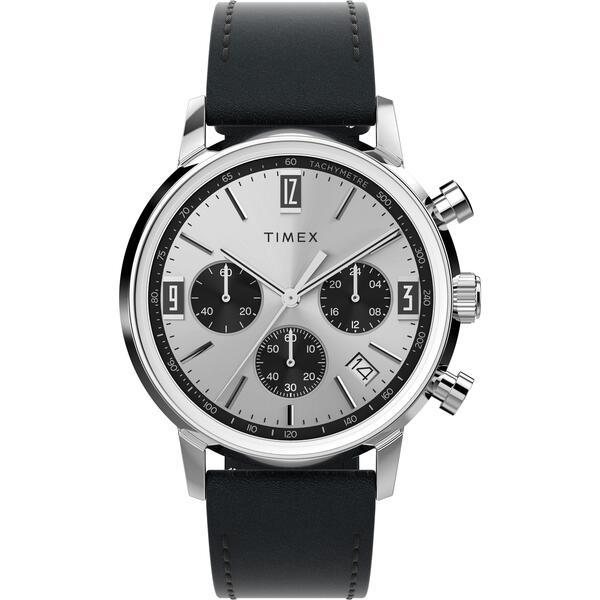 タイ王国メックス メンズ 付属品 ウオッチ Timex Men\u0027s L Marlin Quartz Analogue Watch Silver/Black 黒いこと