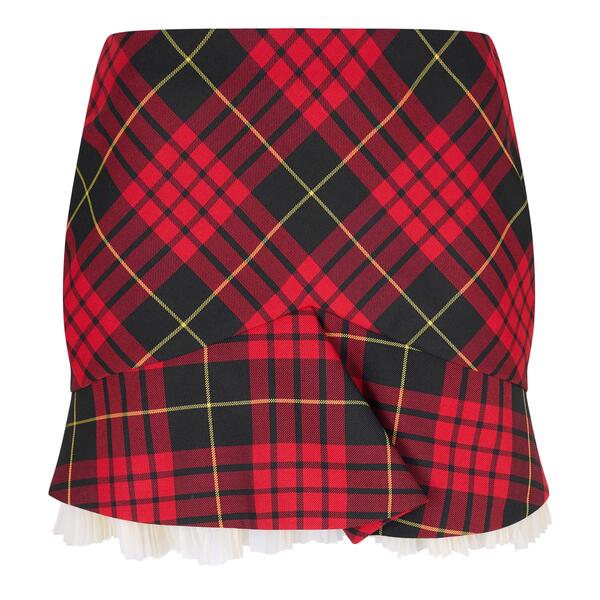 アレキサンダー・マックイーン レディース ボトムスカート ミニ Alexander McQueen Women's Alex Kick Mini Skirt McQueen Check チェック|ReVida 店