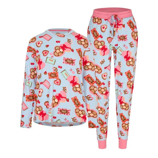 チェルシーピア レディース アンダーウェア ナイトウェア Chelsea Peers Classic Pyjama Set Choco Treats