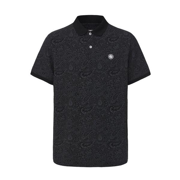 プレティグリーン メンズ トップス ポロシャツ Pretty Green AOPolo Mens Black ブラック