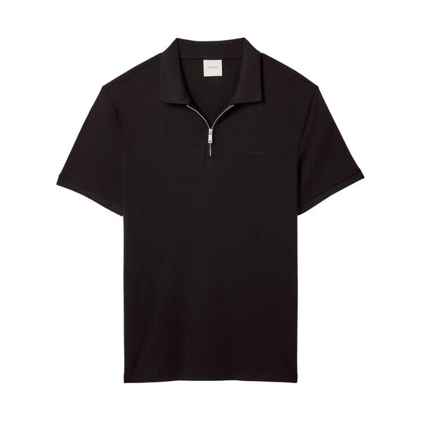カルバンクライン メンズ トップス ポロシャツ Calvin Klein CK L Slim Zipolo Sn63 Black ブラック